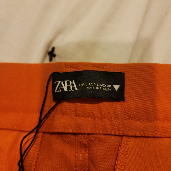 Zara Woman Flared Pants Burnt Orange Size L - Picture 5 of 8